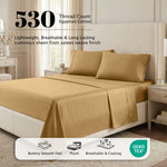 530 Thread Count Egyptian Cotton Sateen Bed Sheet Set