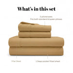 530 Thread Count Egyptian Cotton Sateen Bed Sheet Set
