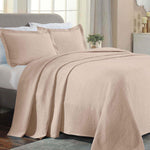 Lightweight Cotton Bedspread Sets 3-Piece Celtic Circle Jacquard Matelassé