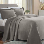 Lightweight Cotton Bedspread Sets 3-Piece Celtic Circle Jacquard Matelassé