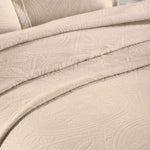 Lightweight Cotton Bedspread Sets 3-Piece Celtic Circle Jacquard Matelassé
