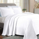Lightweight Cotton Bedspread Sets 3-Piece Celtic Circle Jacquard Matelassé