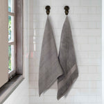 Chevron Zero Twist Solid Jacquard Cotton Bath Sheet Set of 2