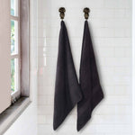 Chevron Zero Twist Solid Jacquard Cotton Bath Sheet Set of 2