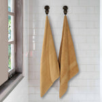 Chevron Zero Twist Solid Jacquard Cotton Bath Sheet Set of 2
