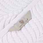 Superior Chevron Zero Twist Solid Jacquard Cotton Washcloth Set of 12