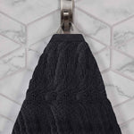 Superior Chevron Zero Twist Solid Jacquard Cotton Washcloth Set of 12