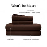 530 Thread Count Egyptian Cotton Sateen Bed Sheet Set