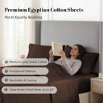 530 Thread Count Egyptian Cotton Sateen Bed Sheet Set