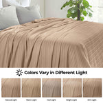 100% Cotton Woven Blanket – Clara Jacquard - All-Season Comfort