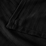 100% Cotton Woven Blanket – Clara Jacquard - All-Season Comfort