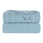 100% Cotton Woven Blanket – Clara Jacquard - All-Season Comfort