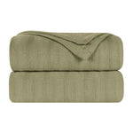 100% Cotton Woven Blanket – Clara Jacquard - All-Season Comfort