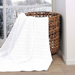 100% Cotton Woven Blanket – Clara Jacquard - All-Season Comfort