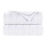 100% Cotton Woven Blanket – Clara Jacquard - All-Season Comfort