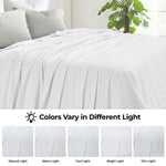 100% Cotton Woven Blanket – Clara Jacquard - All-Season Comfort