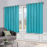 Classic Modern Solid Room Darkening Blackout Curtain Panels, Set of 2