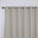 Classic Modern Solid Room Darkening Blackout Curtain Panels, Set of 2