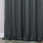 Classic Modern Solid Room Darkening Blackout Curtain Panels, Set of 2