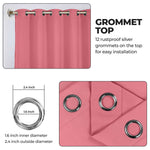 Blackout Window Curtains Classic Modern Room Darkening Set of 2