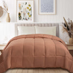 Classic Microfiber Down Alternative Comforter Reversible Medium Weight