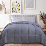 Classic Microfiber Down Alternative Comforter Reversible Medium Weight