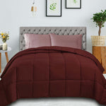 Classic Microfiber Down Alternative Comforter Reversible Medium Weight