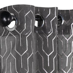 Cormac Printed Geometric Trellis Sheer Curtain Set of 2 Panels