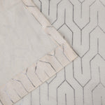 Cormac Printed Geometric Trellis Sheer Curtain Set of 2 Panels