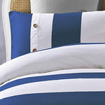 100% Cotton Nautical Stripe Duvet Cover Set