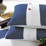 100% Cotton Nautical Stripe Duvet Cover Set