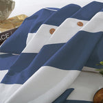 100% Cotton Nautical Stripe Duvet Cover Set
