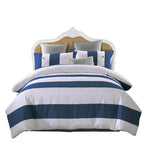 100% Cotton Nautical Stripe Duvet Cover Set
