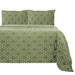 100% Cotton Flannel Trellis Pattern Duvet Cover Set