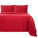 100% Cotton Flannel Trellis Pattern Duvet Cover Set
