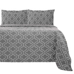 100% Cotton Flannel Trellis Pattern Duvet Cover Set