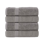 4 Piece Cotton Bath Towel Set Highly Absorbent Quick Dry Eco Friendly