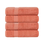 4 Piece Cotton Bath Towel Set Highly Absorbent Quick Dry Eco Friendly