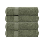 4 Piece Cotton Bath Towel Set Highly Absorbent Quick Dry Eco Friendly
