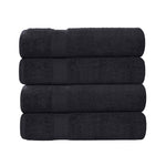 4 Piece Cotton Bath Towel Set Highly Absorbent Quick Dry Eco Friendly