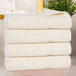 4 Piece Cotton Bath Towel Set Highly Absorbent Quick Dry Eco Friendly