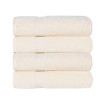 4 Piece Cotton Bath Towel Set Highly Absorbent Quick Dry Eco Friendly