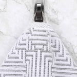Superior Cotton Modern Geometric Jacquard Plush 8 Piece Towel Set