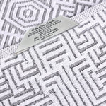 Cotton Modern Geometric Jacquard Plush Absorbent 9 Piece Towel Set