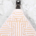 Cotton Modern Geometric Jacquard Plush Absorbent 9 Piece Towel Set