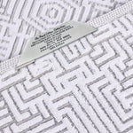 Cotton Modern Geometric Jacquard Plush Absorbent 9 Piece Towel Set