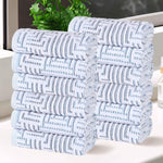 Cotton Geometric Jacquard Face Towel Set 12-Piece - Jasper