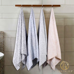 Cotton Geometric Jacquard Face Towel Set 12-Piece - Jasper
