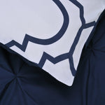 Cotton Modern Geometric Valencia Set with Button Closure