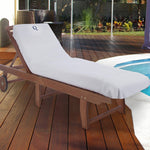 Superior Cotton Terry Monogrammed Patio Chaise Lounge Chair Cover